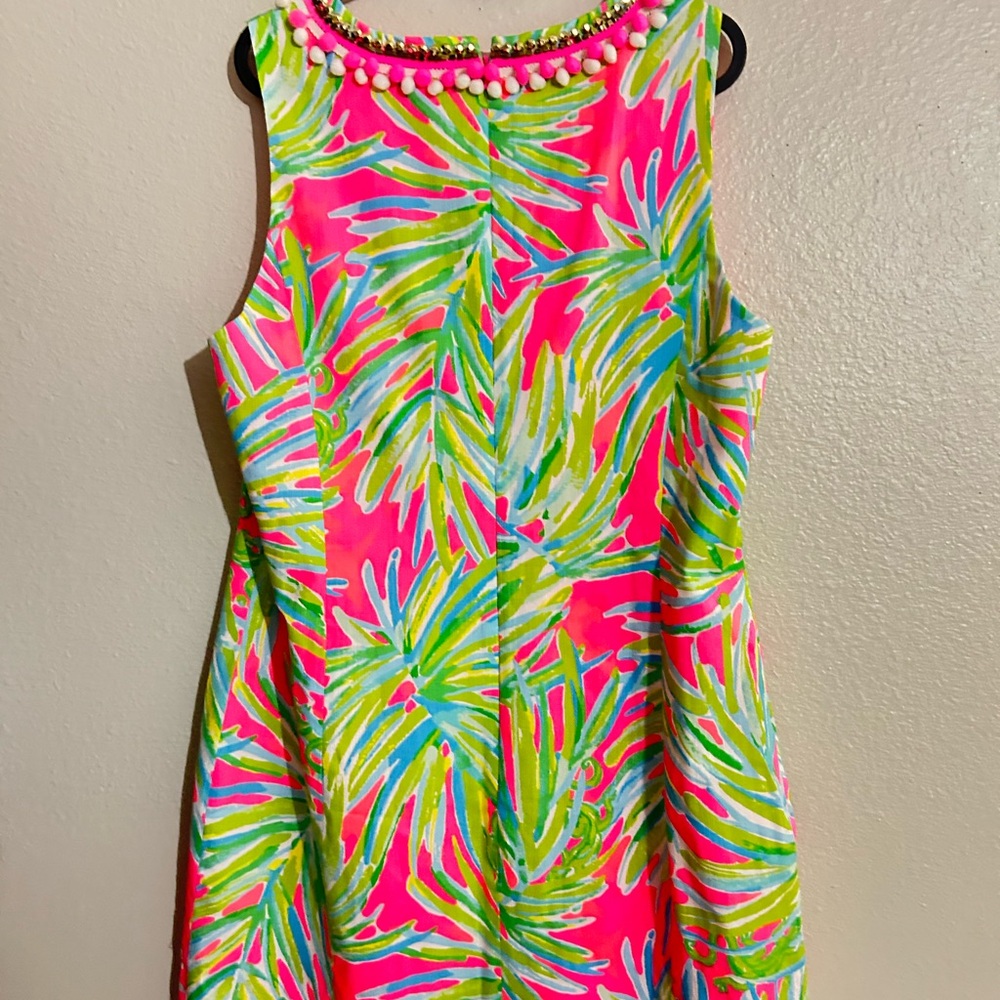 Lilly Pulitzer Mila Shift Dress Pink Green Size 14  New with tag - Picture 5 of 13